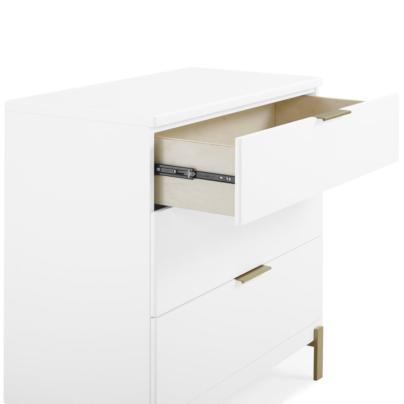 Hendrix 3 Drawer Dresser Bianca White
